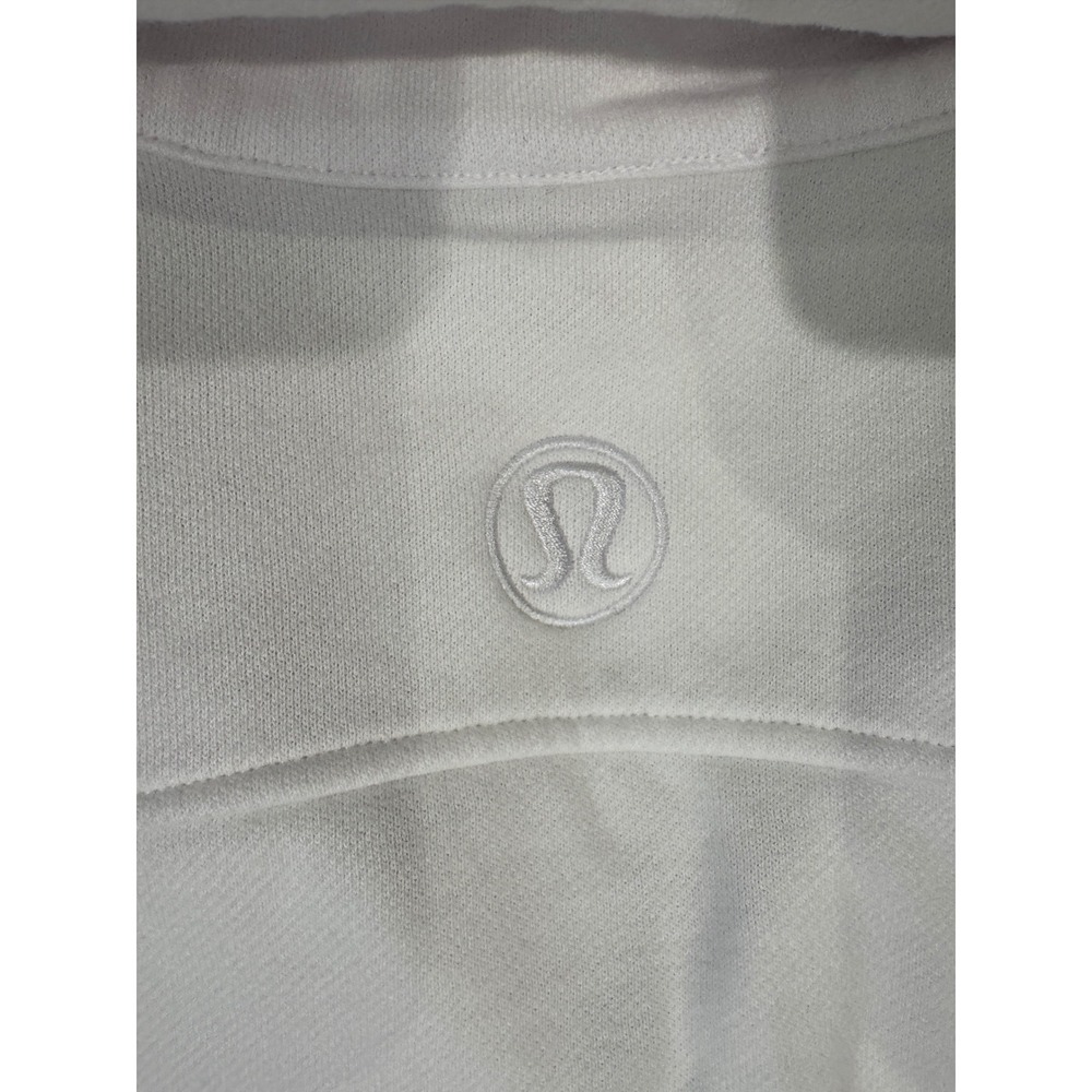 Lululemon Scuba Oversized Half-Zip Hoodie White LW3HW0S M/L Sweatshirt (679) - Picture 5 of 6